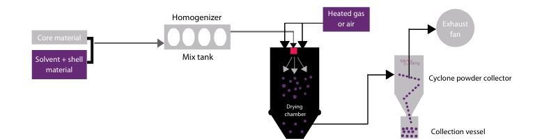 microencapsulated skincare technique: spray drying